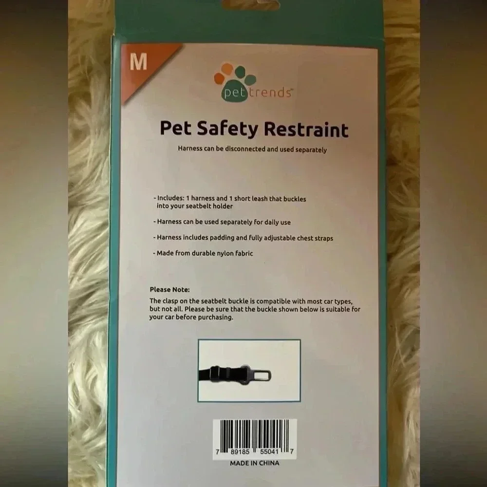 Dog Harness | Car Harness for Dogs | Medium | Black |‎ Pet Safety